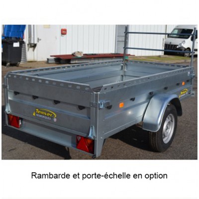 REMORQUE ROUTIERE TEMVER 250 + PTAC 500 Kg